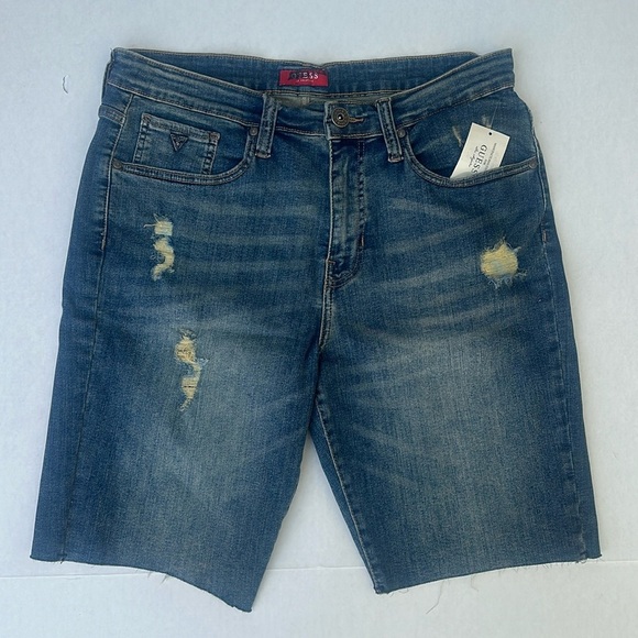 New GUESS Men’s Denim Shorts SZ 34 - Picture 1 of 4